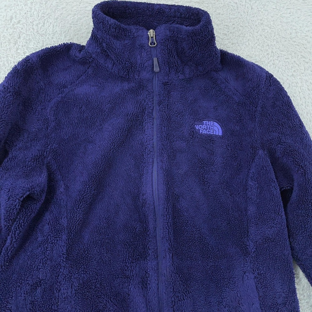 The North Face Fleece Jacket‎ Womens Small Purple Osito 2 Full Zip Pockets C782
